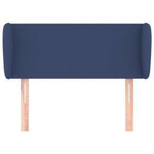 Kopfteil mit Ohren Blau 83x23x78/88 cm Stoff