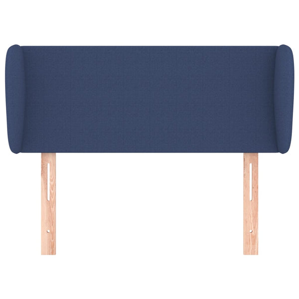 Kopfteil mit Ohren Blau 93x23x78/88 cm Stoff