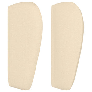 vidaXL Tête de lit à oreilles Crème 147x23x78/88 cm Tissu