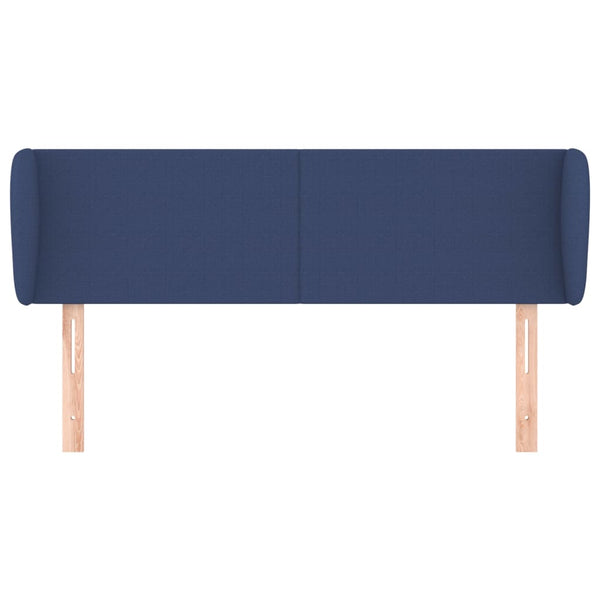 Kopfteil mit Ohren Blau 147x23x78/88 cm Stoff