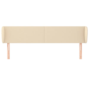 Kopfteil mit Ohren Creme 163x23x78/88 cm Stoff