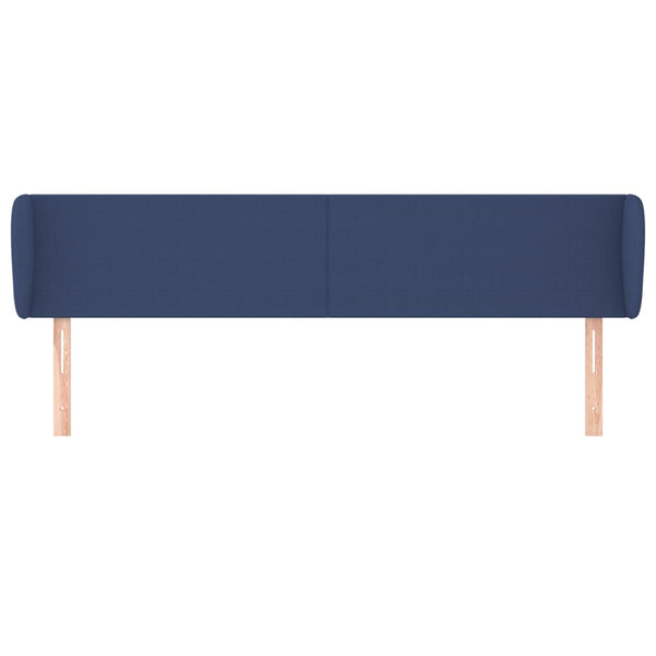 Kopfteil mit Ohren Blau 163x23x78/88 cm Stoff