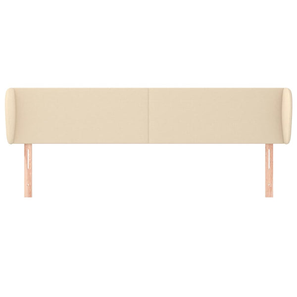 Kopfteil mit Ohren Creme 203x23x78/88 cm Stoff