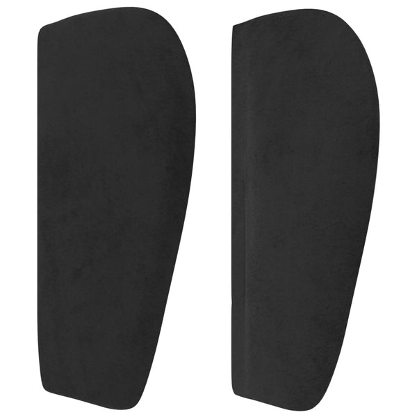 vidaXL Tête de lit à oreilles Noir 93x23x78/88 cm Velours