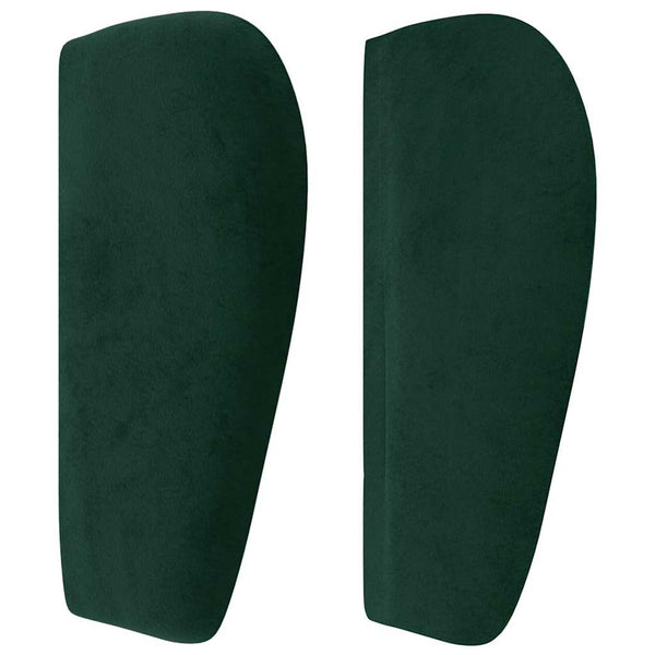 Kopfteil mit Ohren Dunkelgrün 93x23x78/88 cm Samt
