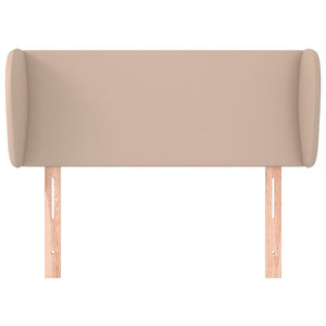 Kopfteil mit Ohren Cappuccino-Braun 103x23x78/88 cm Kunstleder