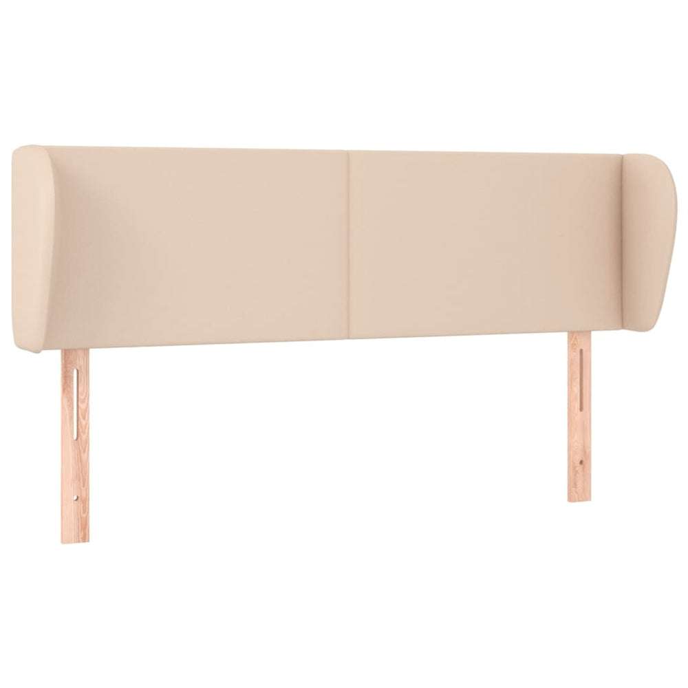 Kopfteil mit Ohren Cappuccino-Braun 147x23x78/88 cm Kunstleder