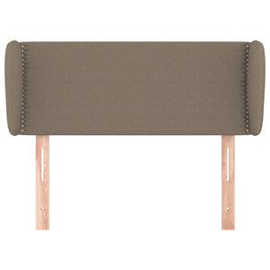 Kopfteil mit Ohren Taupe 93x23x78/88 cm Stoff