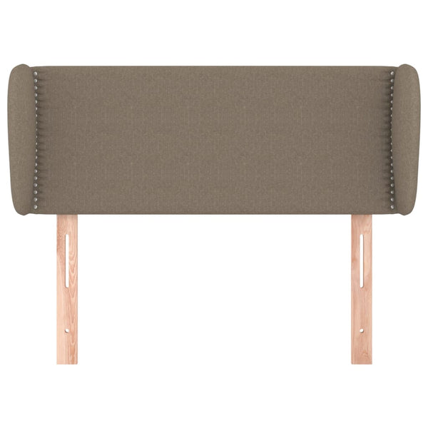 Kopfteil mit Ohren Taupe 93x23x78/88 cm Stoff