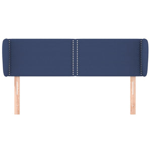 Kopfteil mit Ohren Blau 147x23x78/88 cm Stoff