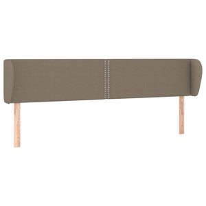Kopfteil mit Ohren Taupe 183x23x78/88 cm Stoff