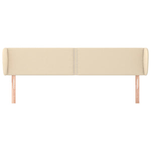 Kopfteil mit Ohren Creme 183x23x78/88 cm Stoff
