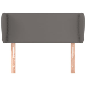 vidaXL Tête de lit à oreilles Gris 83x23x78/88 cm Similicuir
