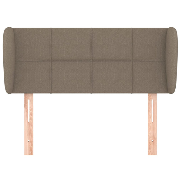 Kopfteil mit Ohren Taupe 83x23x78/88 cm Stoff