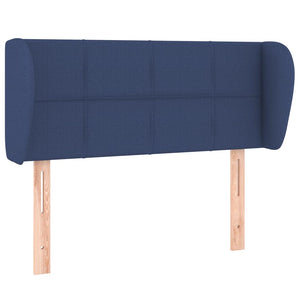 Kopfteil mit Ohren Blau 83x23x78/88 cm Stoff