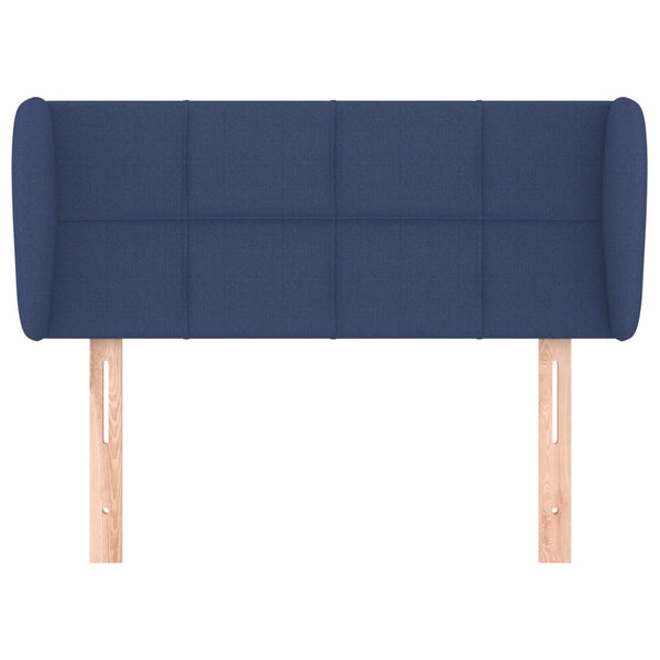 Kopfteil mit Ohren Blau 83x23x78/88 cm Stoff