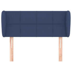 Kopfteil mit Ohren Blau 93x23x78/88 cm Stoff