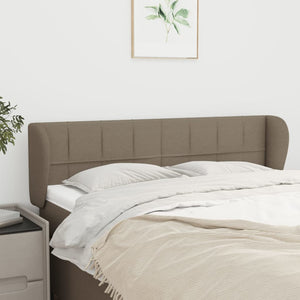 Kopfteil mit Ohren Taupe 147x23x78/88 cm Stoff
