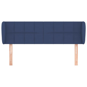 Kopfteil mit Ohren Blau 147x23x78/88 cm Stoff