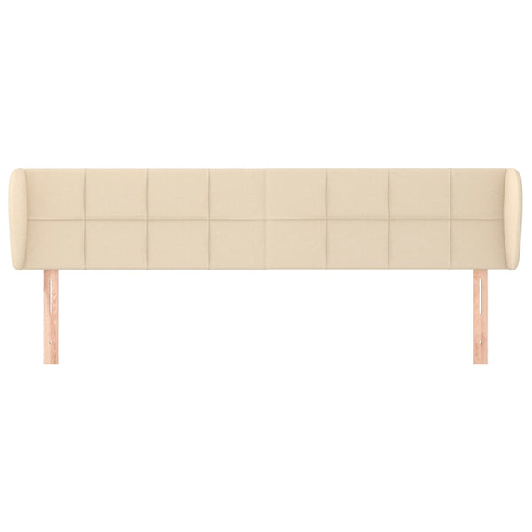 Kopfteil mit Ohren Creme 163x23x78/88 cm Stoff
