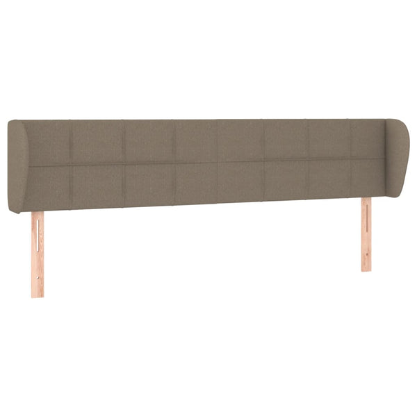 Kopfteil mit Ohren Taupe 183x23x78/88 cm Stoff
