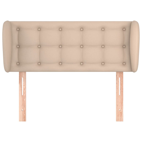 Kopfteil mit Ohren Cappuccino-Braun 83x23x78/88 cm Kunstleder