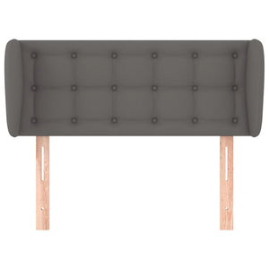 vidaXL Tête de lit à oreilles gris 93x23x78/88 cm similicuir