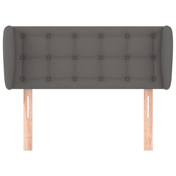 vidaXL Tête de lit à oreilles gris 93x23x78/88 cm similicuir