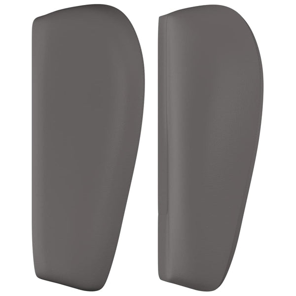 vidaXL Tête de lit à oreilles gris 93x23x78/88 cm similicuir