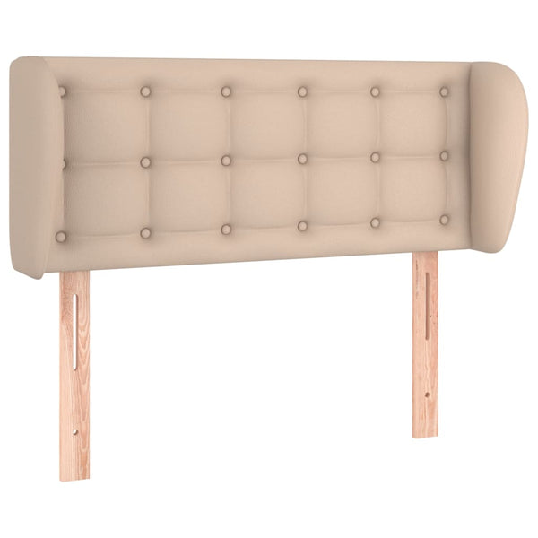 vidaXL Headboard with Wings Cappuccino Brown 93x23x78/88 cm Faux Leather