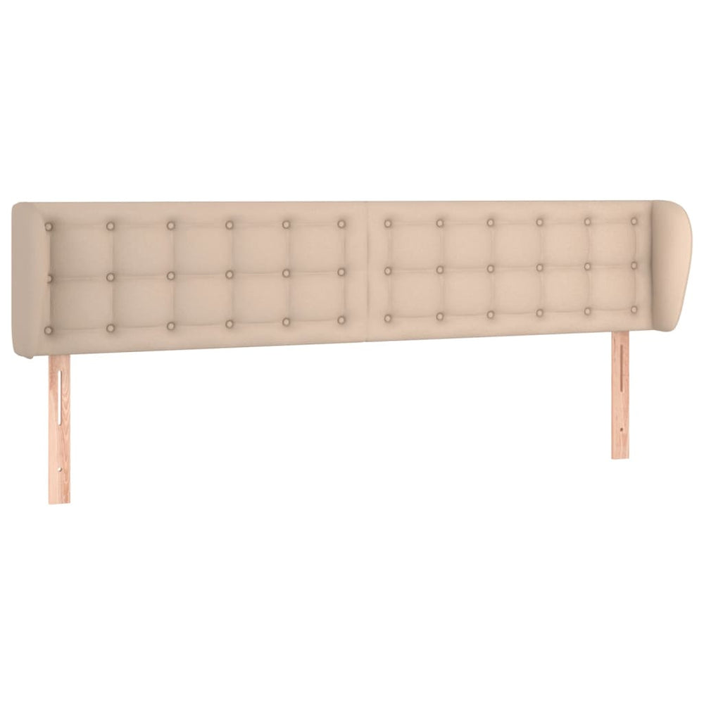 Kopfteil mit Ohren Cappuccino-Braun 183x23x78/88 cm Kunstleder