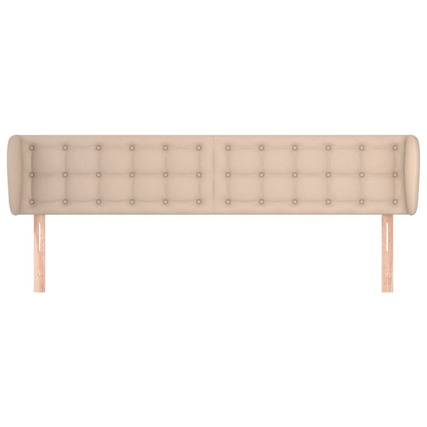 Kopfteil mit Ohren Cappuccino-Braun 183x23x78/88 cm Kunstleder