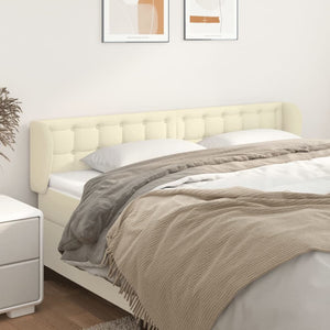 Kopfteil mit Ohren Creme 203x23x78/88 cm Kunstleder