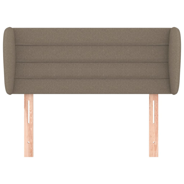 Kopfteil mit Ohren Taupe 83x23x78/88 cm Stoff