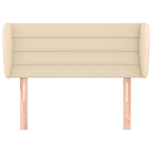 Kopfteil mit Ohren Creme 103x23x78/88 cm Stoff