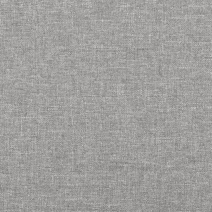 Kopfteil mit Ohren Hellgrau 147x23x78/88 cm Stoff