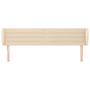 Kopfteil mit Ohren Creme 163x23x78/88 cm Stoff