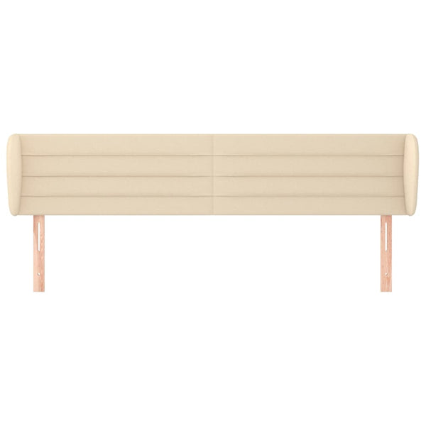 Kopfteil mit Ohren Creme 183x23x78/88 cm Stoff