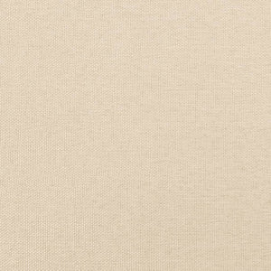 vidaXL Tête de lit à oreilles crème 203x23x78/88 cm Tissu
