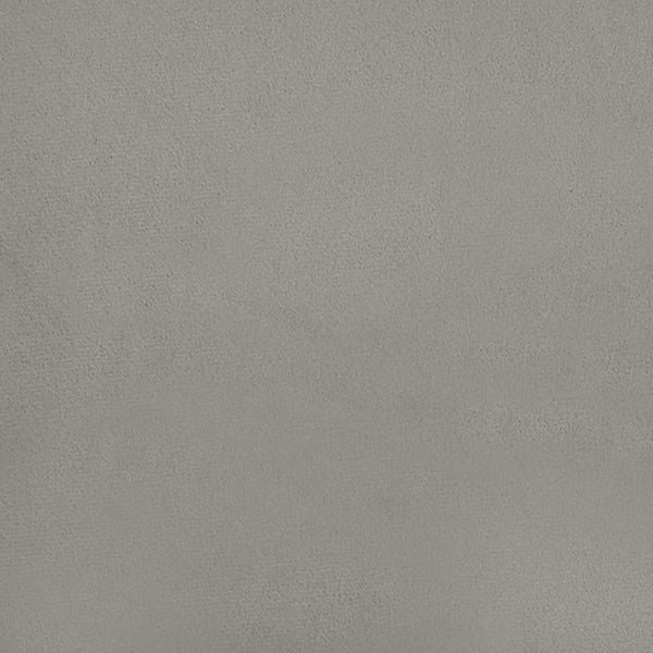 Kopfteil mit Ohren Hellgrau 183x23x78/88 cm Samt