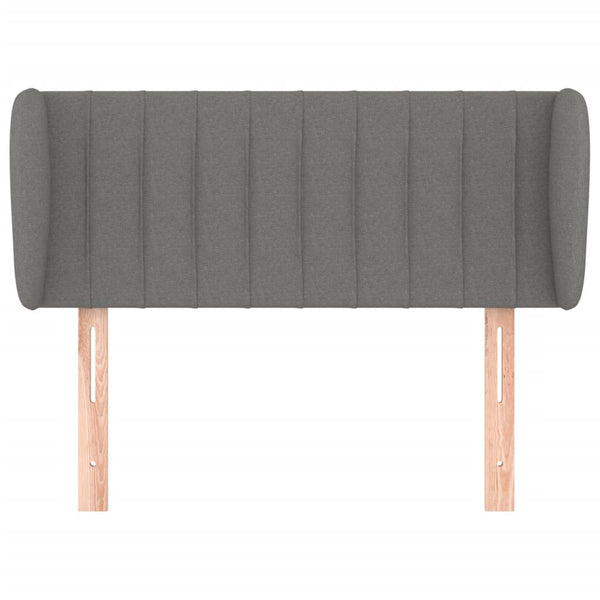 Kopfteil mit Ohren Dunkelgrau 83x23x78/88 cm Stoff