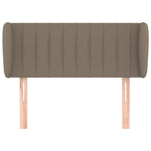 Kopfteil mit Ohren Taupe 83x23x78/88 cm Stoff