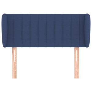 Kopfteil mit Ohren Blau 83x23x78/88 cm Stoff