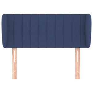 Kopfteil mit Ohren Blau 93x23x78/88 cm Stoff