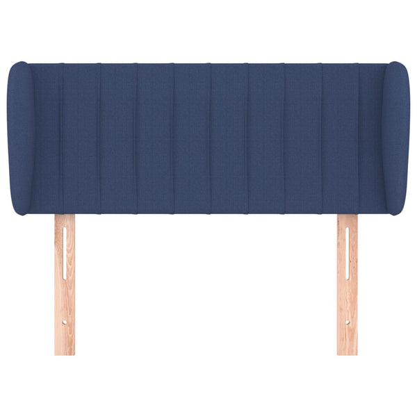 Kopfteil mit Ohren Blau 93x23x78/88 cm Stoff