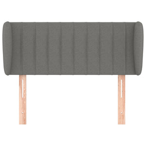 Kopfteil mit Ohren Dunkelgrau 103x23x78/88 cm Stoff
