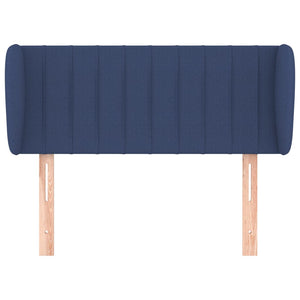 Kopfteil mit Ohren Blau 103x23x78/88 cm Stoff