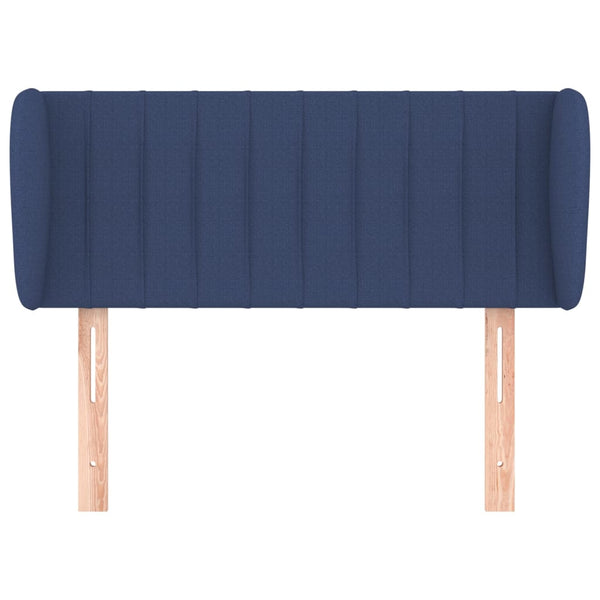 Kopfteil mit Ohren Blau 103x23x78/88 cm Stoff