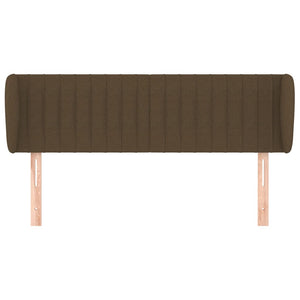 Kopfteil mit Ohren Dunkelbraun 147x23x78/88 cm Stoff