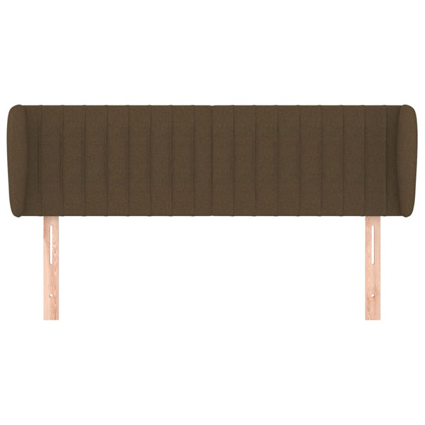 Kopfteil mit Ohren Dunkelbraun 147x23x78/88 cm Stoff